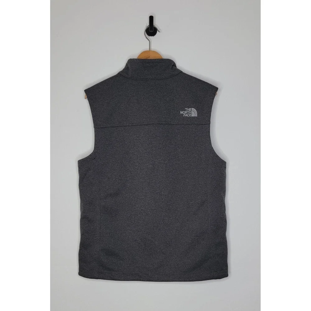 The North Face Vest Men's Size Small Gray Windwall Soft-Shell Full Zip